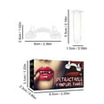 thumbnail image 3 of Retractable Vampire Fangs Scary Halloween Costume Teeth for Party Dance Props Accessories (1pc), 3 of 9
