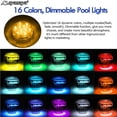 thumbnail image 3 of AYAMAYA Submersible 13 LED Pool Light for Inground Pool, Waterproof Underwater Lights with Remote Control & Suction Cups, Magnetic Pool Lights for Bathtub Swimming Pool Home Party [2 PACK], 3 of 11