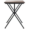 thumbnail image 2 of vidaXL Folding Bistro Table Brown 55x54x71 cm Poly Rattan, 2 of 5