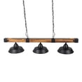 thumbnail image 1 of lámpara colgante vintage de acero negro mate 3 luces oldbury, 1 of 7