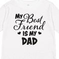 thumbnail image 4 of Inktastic My Best Friend is My Dad with Hearts Boys or Girls Long Sleeve Toddler T-Shirt, 4 of 5