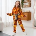 thumbnail image 3 of Uorisanigo Big Kids Tracksuit Boys Girls 2 Piece Sweatsuit Jogging Outfits Soft Orange Maple Leaf Deer Pullover Hoodie Sweatshirt and Jogger Pants Clothing Sets Fall Fashion, 3 of 7