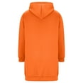 thumbnail image 5 of UngA Womens Long Hoodies Zip Up Plus Size Long Tunic Sweatshirt Casual Long Sleeve Jackets with Pockets Hoodies Women (Orange,M), 5 of 7