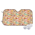 thumbnail image 2 of Lsque Colorful Chicken Car Windshield Sun Shade | Accordion Folding Style Auto Shade for Car Truck SUV Van | Blocks UV Rays Sun Visor Protector | Small, 2 of 7