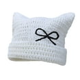 thumbnail image 1 of RXIRUCGD Women's Hat Plush Knit Hat Windproof Ear Protection Thick Warm Hat( White ), 1 of 1