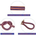 thumbnail image 3 of OTTULUR 1/2 Inch 150 Feet 12 Strand Braided Rope Polyester Rigging Rope Tensile Strength 8000 Pounds Bull Rope Suitable for Camping Tree Working Swing Blue Orange, 3 of 6