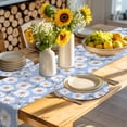 thumbnail image 4 of Blue Daisy Round 15 Inch Placemats Set of 4, Spring Floral Summer Botanical Watercolor HeatResistant Non Slip Place Mats for Dining Table, Wipeable Braided Kitchen Table Mats for Housewarming, 4 of 9