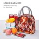 thumbnail image 5 of Fotbe Red Sun Flame Fox Bolsa de Almuerzo con Estampado, Lonchera Aislada, Contenedor de Comida Reutilizable Tipo Cooler a Prueba de Fugas, 5 of 6
