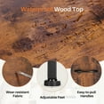 thumbnail image 5 of Beddle Nightstand, End Table Side Table with 2 Fabric Drawers Bedside Table for Bedroom, Dorm,Brown, 5 of 7