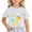 White, variant on Little Girls Short Sleeve T-Shirt Ice Cream Print Cute Soft T Shirt, Sizes 3-13