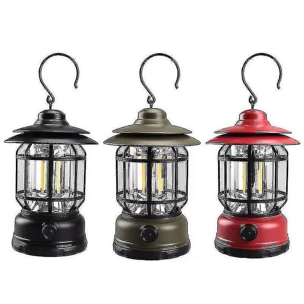 Luces de camping retro portátiles Luces de tienda de campaña profesionales para acampar al aire libre (hy)