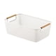 thumbnail image 1 of Cesta de almacenamiento, cesta de ropa decorativa, soporte para juguetes, organizador de escritorio multiusos Blanco, 1 of 9