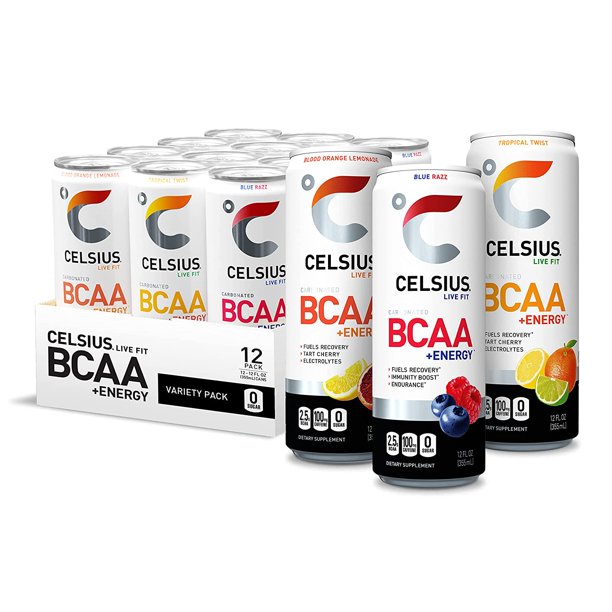 CELSIUS BCAA +Energy Sparkling PostWorkout Recovery & Hydration Drink