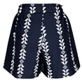 thumbnail image 6 of Women's Flowy Printed Shorts Beach Vacation Summer Elastic High Waist Wide Leg Casual Dressy Shorts (S, Navy), 6 of 6