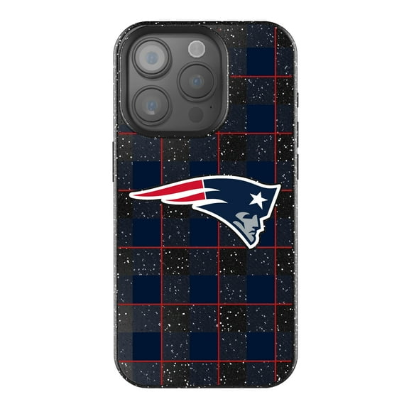 Keyscaper New England Patriots Plaid Bling iPhone Case