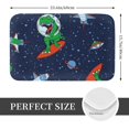 thumbnail image 2 of Balery Dinosaur Astronaut Space Surfing Felpudo de franela, resistente a las manchas y a la decoloración, para uso interior y exterior, fácil de limpiar, 40 x 60 cm, 2 of 7