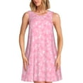 thumbnail image 1 of KLL Robes d'Été pour Femmes Motif Sensibilisation au Cancer du Sein 2025, Robes Décontractées Col Rond Sans Manches Robes Débardeurs avec Poches, 1 of 7