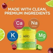 Keto Vitals Keto Electrolytes Powder for Hydration, Sleep, Energy, Muscle Function Cherry Limeade 10 oz