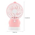 thumbnail image 3 of Mini ventilador de refrigeración de escritorio portátil, ventiladores de mesa USB recargables (rosa), 1 unidad, 3 of 8