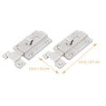 thumbnail image 2 of LOVEVER 2 Pcs Anti-theft Latch Garage Door Gate Lock Sliding Silver, 2 of 8