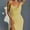 Yellow, variant on FRSASU Dresses for Women V-Neck Spaghetti Strap Wedding Guest Dress Ruched Side Slit Bodycon Cocktail Homecoming Dresses Yellow