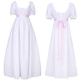 thumbnail image 5 of Vestido vintage Regent de Bridgetton, vestido de baile de cintura alta, vestido de té victoriano, 5 of 5