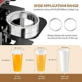 thumbnail image 6 of ROVSUN Cup Sealing Machine, Fully Automatic Cup Sealer Machine, Electric Cup Sealing Machine with LCD Intelligent Display for Bubble Milk Tea Coffee, 500-650 Cups/H, 88/89/90/95 mm Cup, Black, 6 of 15