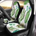 thumbnail image 1 of Juego de 2 fundas para asientos de coche ABPHQTO plantas suculentas diseño universal, 1 of 4