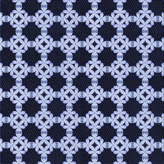 Ahgly Company Machine Washable Indoor Square Transitional Night Blue Area Rugs, 7' Square