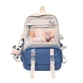 thumbnail image 1 of Guardurnaity de nailon para mujer, de gran capacidad, de Color sólido, de compras ajustable para estudiantes, bolso de hombro Mochilas Azul Guardurnaity AP013004-02, 1 of 6