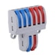 thumbnail image 3 of Bloque de terminales 5 piezas 2 en 6 salidas Bloques de terminales de palanca de resorte reutilizables Conectores de cable eléctrico baja resistividad compacto y liviano ANGGREK Otros, 3 of 8