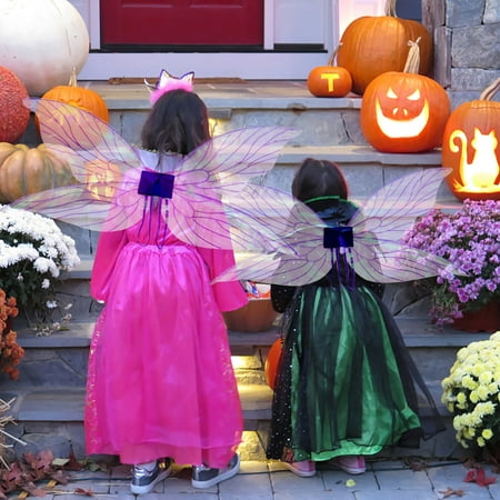 

XEOVHV Halloween Costumes For Girls Women Sparkly Angel Assistant With Elastic Shoulder Straps Clearance Sale