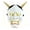 White, variant on Tuscom Horror Devil Mask, Demon Mask for Halloween Costume, Scary Full Face Mask with Elastic Strap, Adult Horror Costume Accessory for Masquerade Party