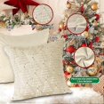 thumbnail image 3 of Lanpn Christmas 45x45 Throw Pillow Covers Set of 2, Winter Star Chrismas Tree Throw Pillow Cases Soft Plush Faux Fur Wool 18 x 18 Winter Cushion Cover, 3 of 3
