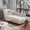 Beige&Gray, variant on Wiilayok Chaise Lounge Indoor Furniture with Storage,Adjustable Sleeper Sofa Lounge Chair,Velvet Futon Couch Bed,Pink