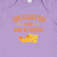 thumbnail image 4 of Inktastic Life's Better Mac & Cheese Boys or Girls Baby Bodysuit, 4 of 5