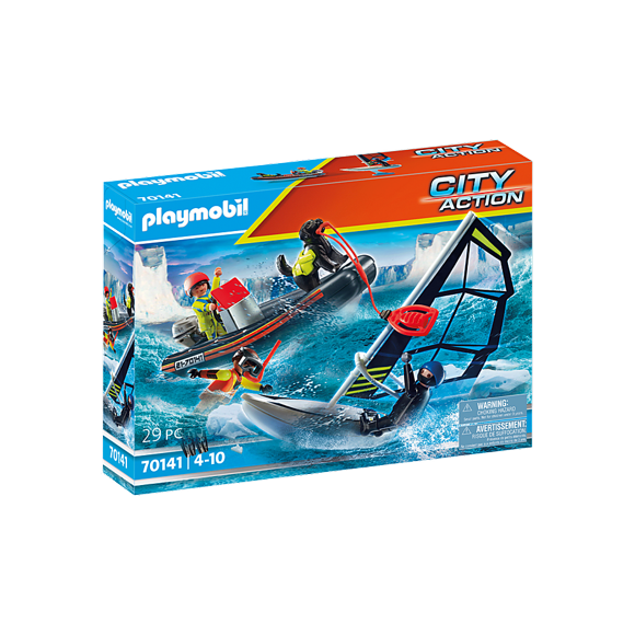 Playmobil : Action Urbaine / Sauvetage Aquatique avec Chien 70141