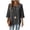 #469-Dark Gray, variant on Craaazy Women's Oversized Solid Color 3/4 Sleeve Decorative Button Round Neck Casual Summer Tops Gifts
