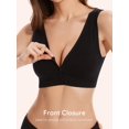 thumbnail image 5 of Front Close Wireless Bras for Women, Smoothing Padded Bralette, Comfortable Snap Closing Bras, 5 of 6