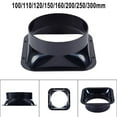 thumbnail image 2 of Duct Connector Square Flange Abs Plastic for 100-300mm Dia Hose Check Valve, 2 of 4