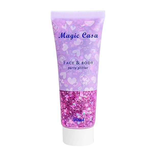 Aquatic Enchantress Glitter Jelly: iluminador facial oceánico para maquillaje de escenario, 50 ml, alternativa a la sombra de ojos con color