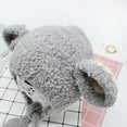 thumbnail image 6 of Penkiiy Baby Hats Baby Winter Hat 2PCS Toddler Baby Girls Boys Winter Warm Knitted Cap+Scarf Keep Warm Set Gray Hat for One Size, 6 of 8