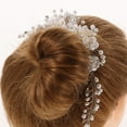 thumbnail image 3 of FRCOLOR Wedding Bridal Headwear Miss Bridesmaid 30.00X6.00X1.00CM White, 3 of 8