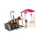 thumbnail image 4 of Figuras de animales de granja, juguetes portátiles para niños y niñas de 3, 4, 5, 6 y 7 años. Escena del lavado de caballos, 4 of 8