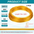 thumbnail image 2 of Uxcell 25Ft 18/2 Covered Wire, 300V SPT-1 Lamp Cord Insulated Heat Resistant Electronical Flexible Cable, Golden, 2 of 7