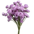 thumbnail image 2 of Haidf 6 Heads Roses Artificial Flowers, Realistic Artificial Roses with Stems, Fake Silk Roses for Wedding Centerpiece Arrangements DIY Bridal Bouquet Valentines Day Decorations, 31.1", Light Purple, 2 of 7