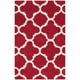 Tapis Contemporain Rouge - 3' x 5' – image 1 sur 3