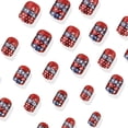 thumbnail image 5 of Press On Nails 24PCS Independence Day Flag Design Fake Nails Glue On Nails with Glue American Patriotic Nail Art for Women, 5 of 6