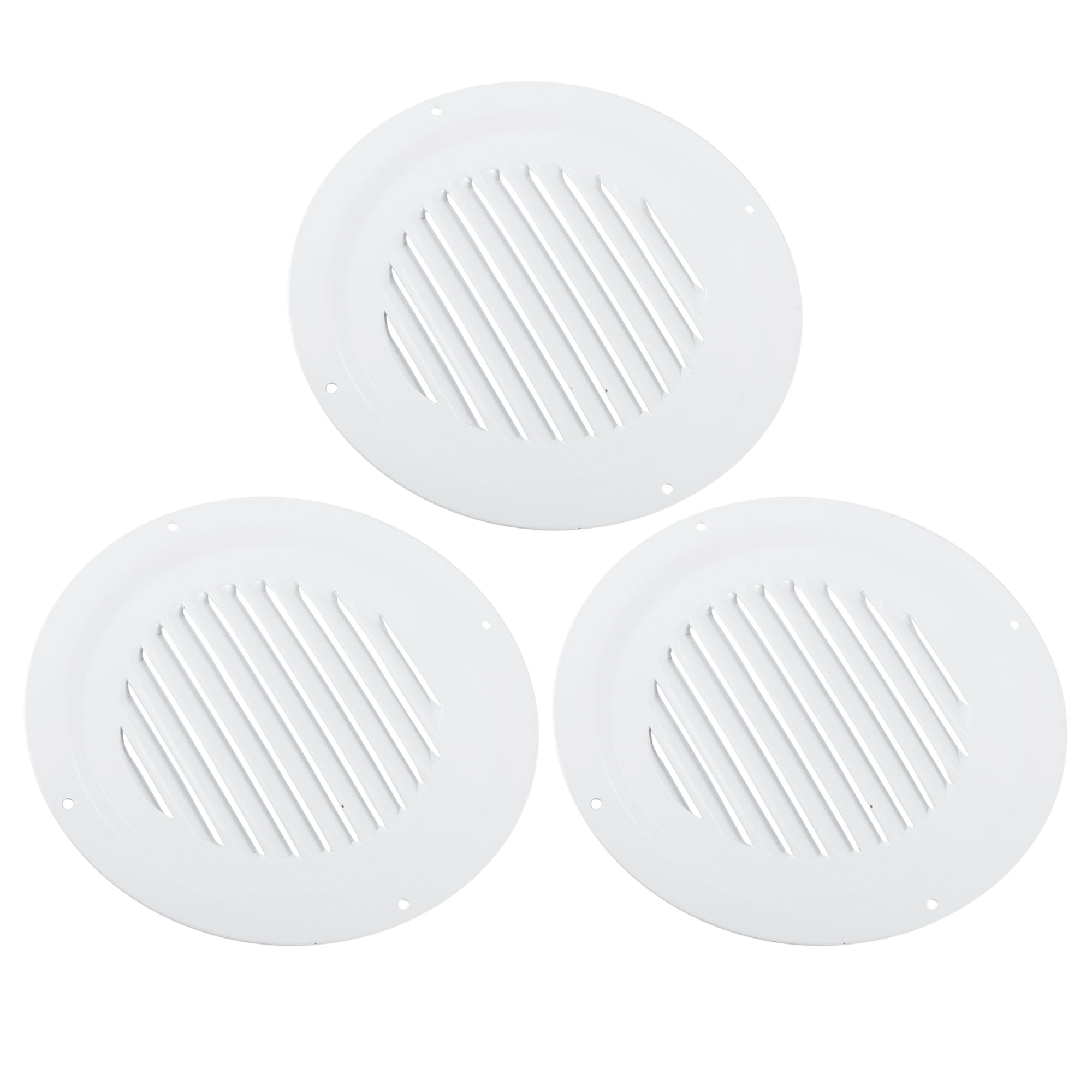 Unique Bargains 3pcs 6 Inch Round Marine Boat Louvered Ventilation Vent
