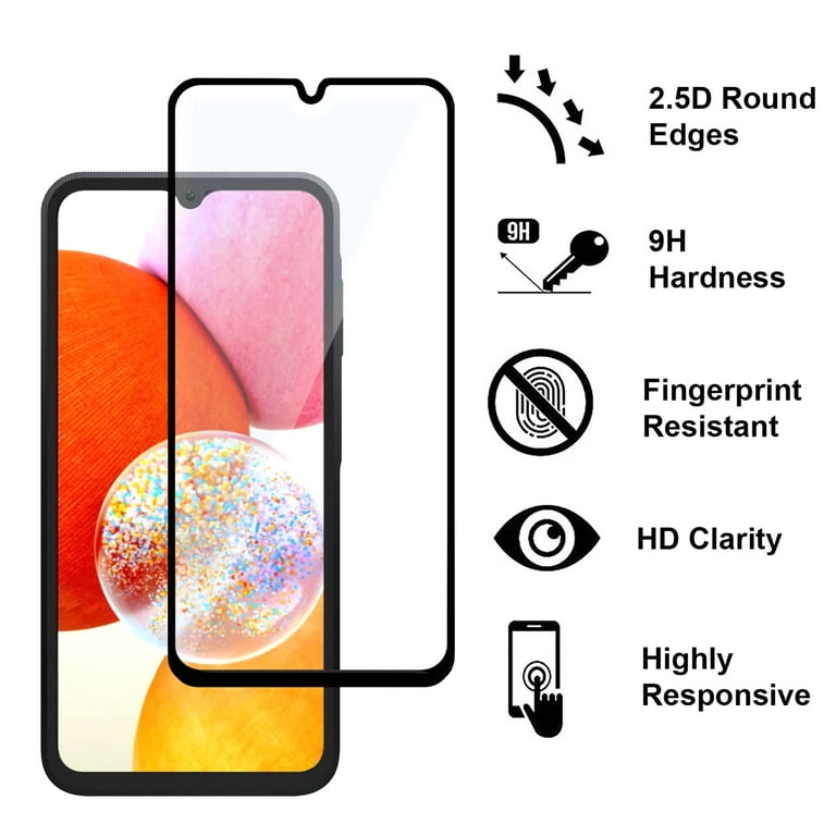 CoverON 2pcs Pack For Samsung Galaxy A15 5G Screen Protector Tempered Glass  - 98% full Coverage 
